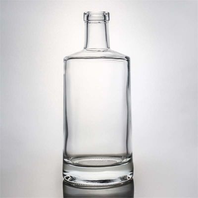 데칼 표면 처리 700ml 유리 위스키 병 사용자 지정 로고와 막대기 캡