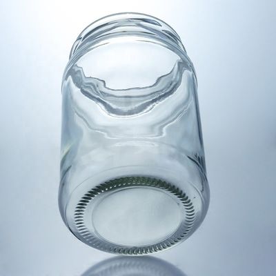 금속 뚜?? 꿀 자마 둥근 식품 등급 유리 병