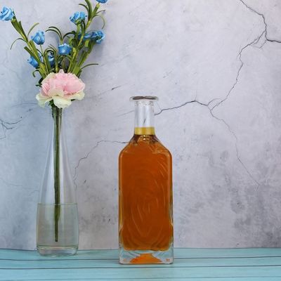 투명 유리 소형 와인 병 코크 75cl 유리 병
