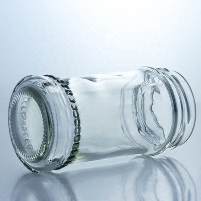 독특한 디자인 100ml 300ml 500ml 국토 꿀 유리 항아리 뚜?? 이 맑은 유리 제품