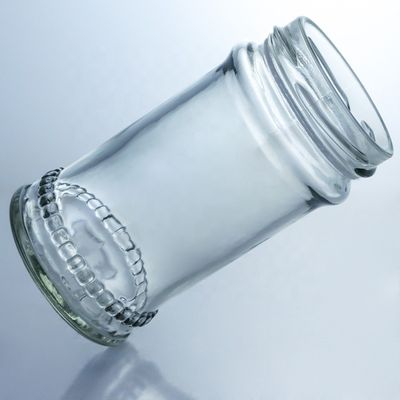 독특한 디자인 100ml 300ml 500ml 국토 꿀 유리 항아리 뚜?? 이 맑은 유리 제품
