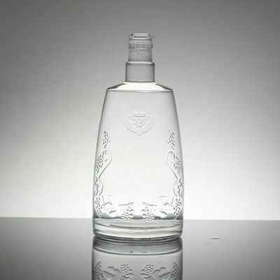 50cl 유리 병 핫 스탬핑 와인 세라믹 스타일 음료 병 음료 700ML