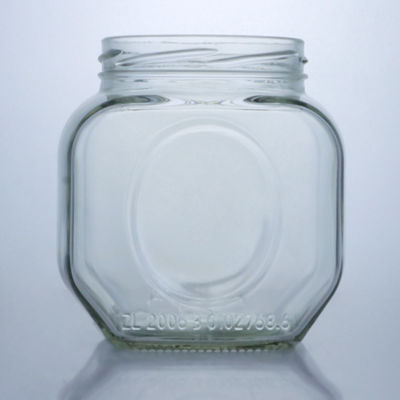 꿀 칠리 소스 600ml 유리 음식 잔 편리하고 세련된 알루미늄 뚜??