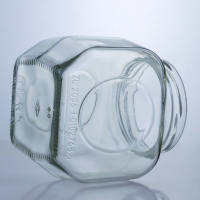꿀 칠리 소스 600ml 유리 음식 잔 편리하고 세련된 알루미늄 뚜??