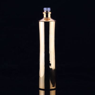 750ml 금색 목걸이 소재와 끝 디자인의 화려한 유리 술병