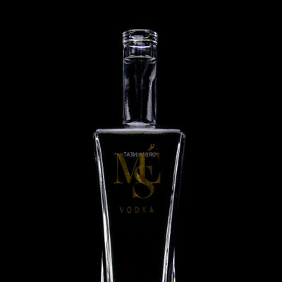 고귀한 디자인 보드카 음주 병 맑거나 맞춤형 750ml 유리 병 코크