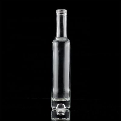 금 금 금속 뚜?? 이 있는 750ml 무거운 기반의 선명한 유리 알코올 병