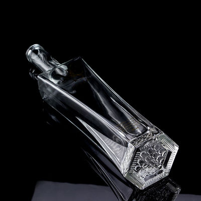 고귀한 디자인 보드카 음주 병 맑거나 맞춤형 750ml 유리 병 코크