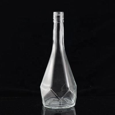 750ml 절단 모양 독특한 디자인 유리 술 병