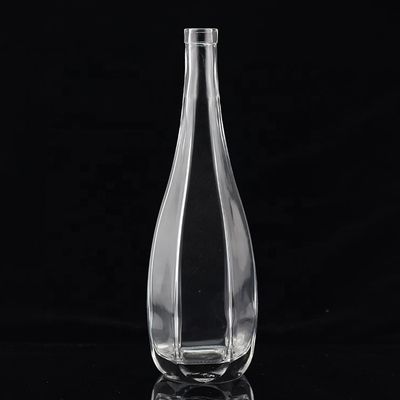 750ml 절단 모양 독특한 디자인 유리 술 병