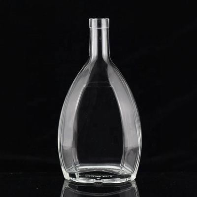 750ml 절단 모양 독특한 디자인 유리 술 병