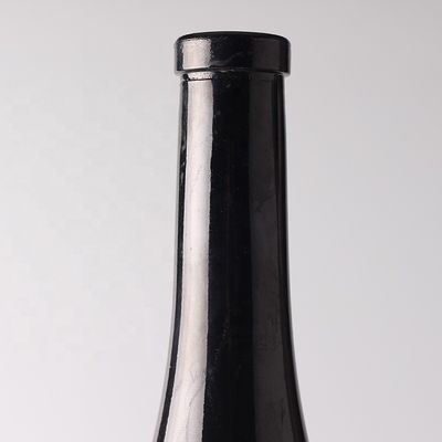 750ml 빈 검은 병 코크 입과 스프레이 유리 병