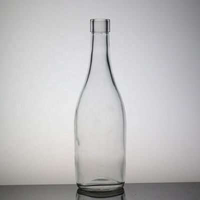 맑은 사과 모양의 주스 병 500ml 플라스틱 뚜?? 이 있는 높은 플린트 유리 병