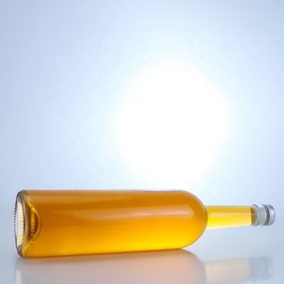 주문형 로고 유리 병 750ml 긴 목 맑은 플린트 진 럼 샴페인 음주
