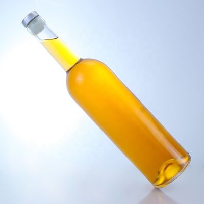 주문형 로고 유리 병 750ml 긴 목 맑은 플린트 진 럼 샴페인 음주