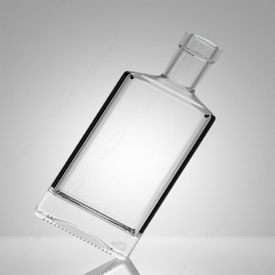 위스키 진 럼을 위한 50ml 정사각형 유리 병