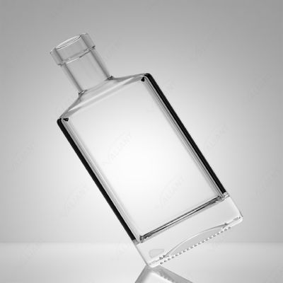 위스키 진 럼을 위한 50ml 정사각형 유리 병