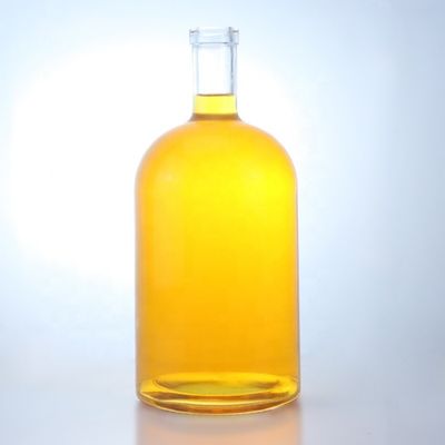 사용자 지정 로고 대형 용량 나사 캡 스피릿 유리 병 위스키 보드카 테킬라 진 럼