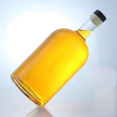 사용자 지정 로고 대형 용량 나사 캡 스피릿 유리 병 위스키 보드카 테킬라 진 럼