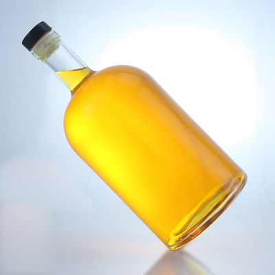 사용자 지정 로고 대형 용량 나사 캡 스피릿 유리 병 위스키 보드카 테킬라 진 럼