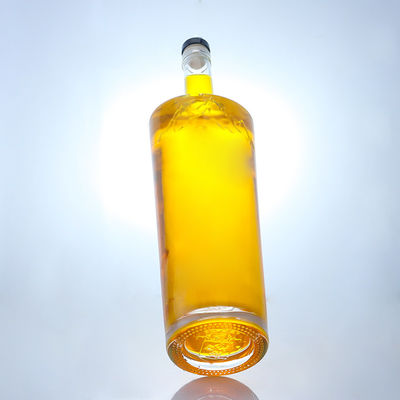식품 등급 럼, 보드카, 위스키, 테킬라 진, 슈퍼 플린트 재료용 750ml 유리 병
