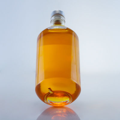 위스키 진 럼 보드카 술 병 750ml 고전 둥근 유리 코크 막대