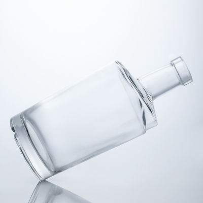 둥근 모양 맞춤형 디자인 750ml 맑은 빈 술 유리 병 럼 보드카 진 위스키