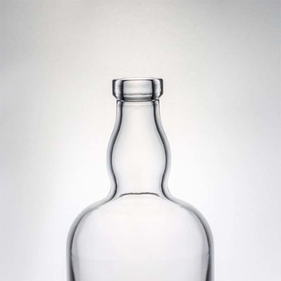 맑은 유리 보드카 위스키 럼 병 750ml T 코크 무거운 기본 빈 당신의 필요를 위해