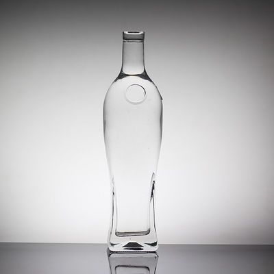 맑은 코크 밀폐 700Ml 유리 병 술과 보드카 위스키 테킬라