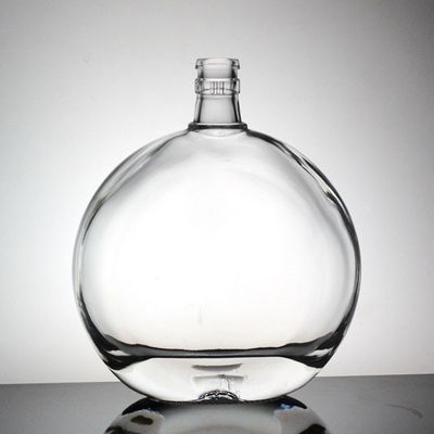 맑은 코크 밀폐 700Ml 유리 병 술과 보드카 위스키 테킬라
