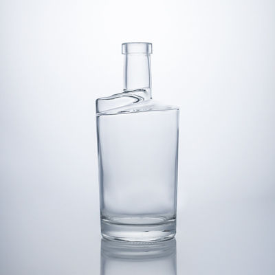 술과 와인을 위한 750ml 유리 병 둥근 모양 코크 밀폐 샘플 무료로 제공