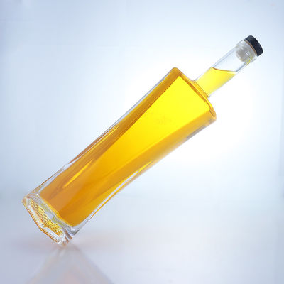 750ml 육각형 슈퍼 플린트 재료 코크 밀폐형 유리 병