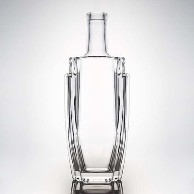식품용 유리 700ml 750ml 럼 보드카 위스키 테킬라 진 병