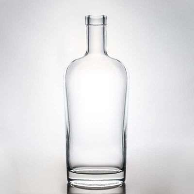 맑은 또는 맞춤형 700ml 유리 병 술 럼 보드카 위스키 테킬라 및 진