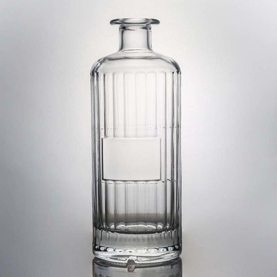 데칼 표면 주문형 원형 및 곡선 모양 유리 술 병 보드카 위스키 영