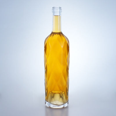 기본 재료 유리 고 목 보드카 위스키 진 럼 병 500ml 700ml 1000ml 나사 톱