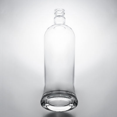 독보적인 밀폐형 코크 750ml 높은 플린트 유리 병 진 럼 샴페인 브랜디 위스키