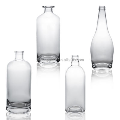 샴페인 브랜디와 위스키를 위한 유리 음료 병 750ml 슈퍼 플린트 재료