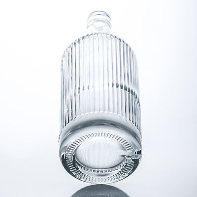 750ml 원형 유리 병 럼, 보드카, 위스키, 테킬라 진용