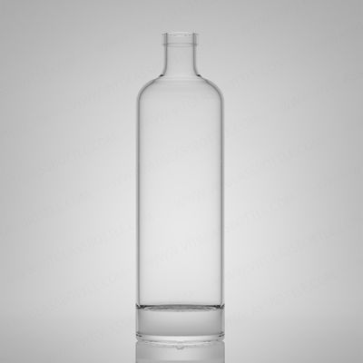 몸매 재료 유리 750ml 슈퍼 플린트 럼 보드카 위스키 테킬라 진 병 코크