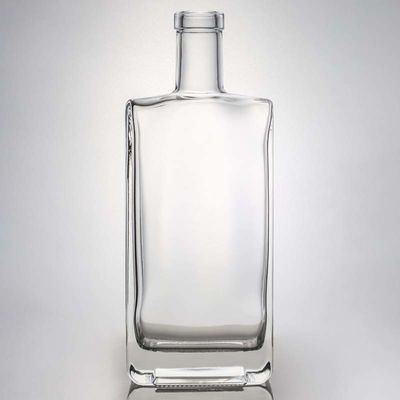 목걸이 재료 유리 700ml 광장 슈퍼 플린트 유리 병 보드카 진 럼 위스키