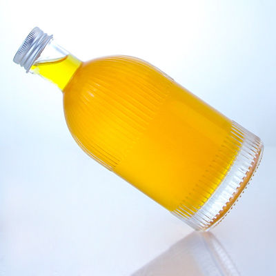 스크루 캡 스트라이프 및 사용자 정의 로고와 함께 산업용 술 유리 병