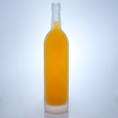유리 목걸이 750ml 클래식 얼음 빈 맑은 플린트 진 럼 샴페인 브랜디 위스키 술 병 코크