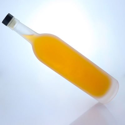 유리 목걸이 750ml 클래식 얼음 빈 맑은 플린트 진 럼 샴페인 브랜디 위스키 술 병 코크