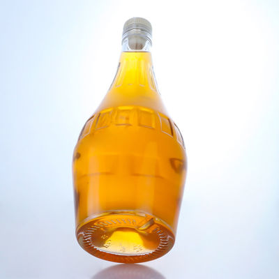 샴페인용 700ml 고급 디자인 맑은 플린트 유리 병 독특한 모양과 빈
