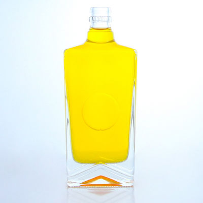 산업용 술 쿼어 유리 병과 구알 캡 및 사용자 정의 용량