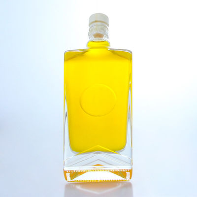 산업용 술 쿼어 유리 병과 구알 캡 및 사용자 정의 용량
