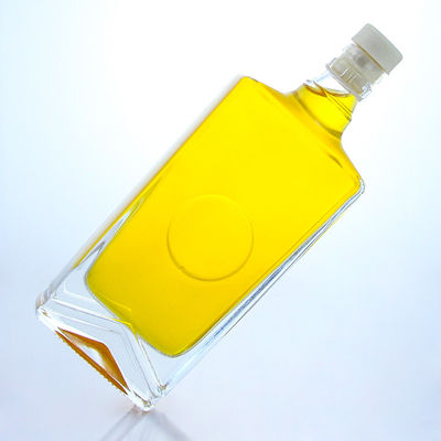 산업용 술 쿼어 유리 병과 구알 캡 및 사용자 정의 용량