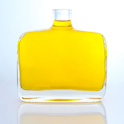 산업용 술 300ml 독특한 둥근 모양의 어깨 슈퍼 플린트 유리 병 코크