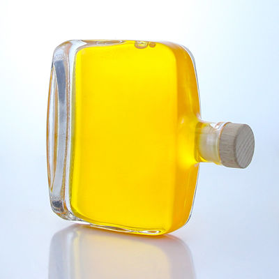 산업용 술 300ml 독특한 둥근 모양의 어깨 슈퍼 플린트 유리 병 코크